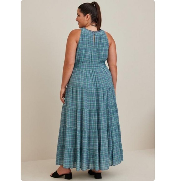 TORRID NWT Maxi Lindsay Hi-Low Tiered Dress - Picture 3 of 6